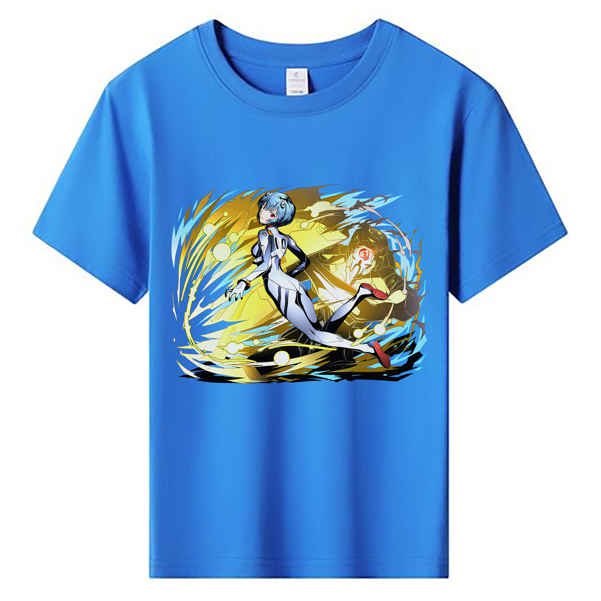 （画像用） EVA 新世紀エヴァンゲリオン 綿100％キッズTシャツ（フロントプリント）